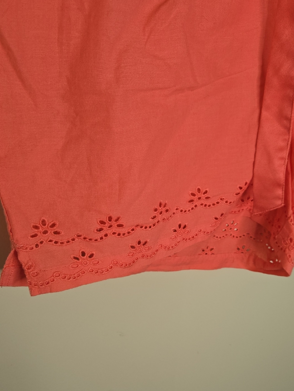 Old Navy Coral Eyelet Boxer Shorts Sleepwear Lounge PJ Bright Casual Large - Picture 3 of 6